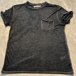 We the Free. Free People Vella Tshirt. Charcoal washed black. XS. Oversized